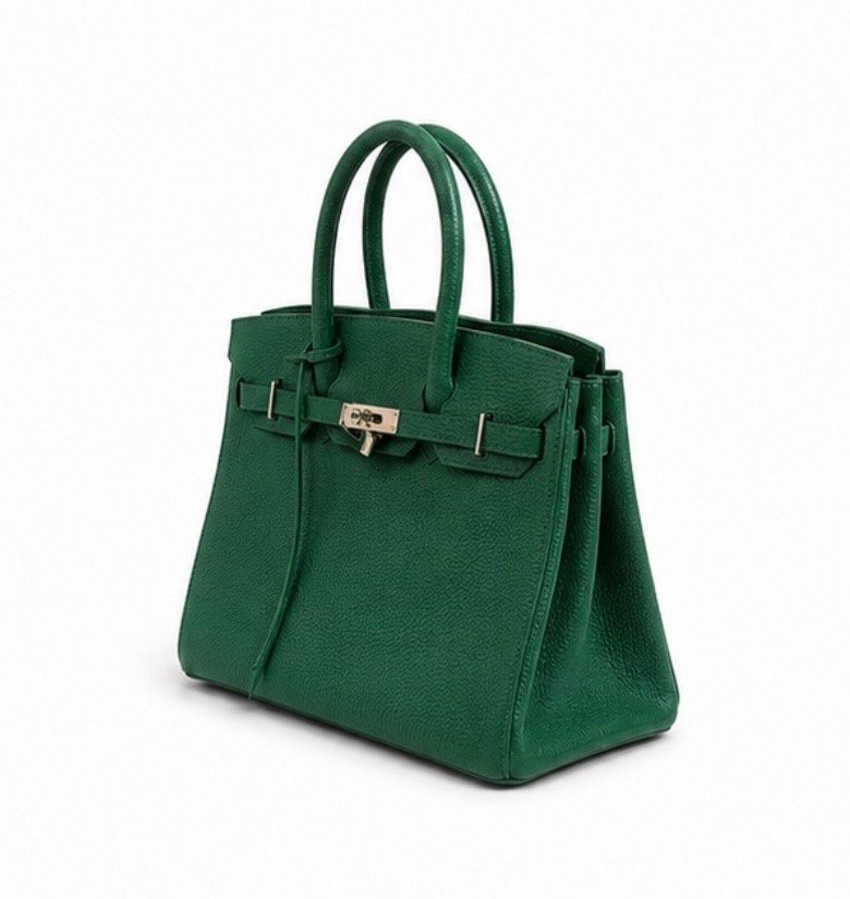 Bolsa Premium de Piel Genuina Verde - Imagen 2