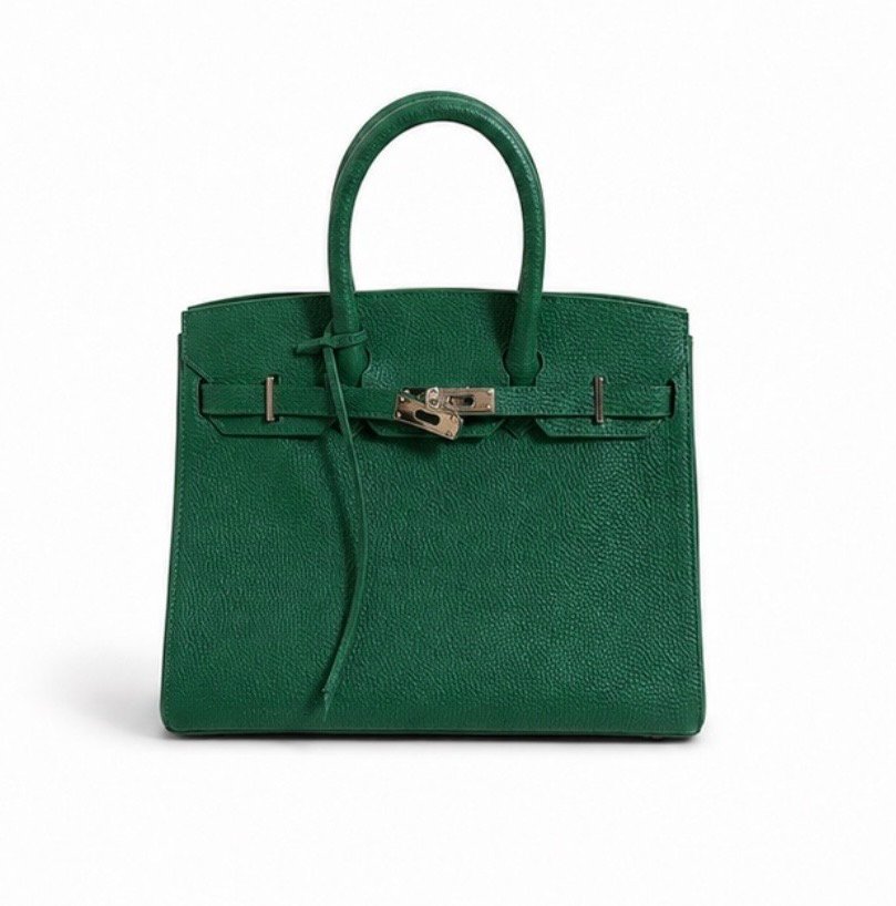Bolsa Premium de Piel Genuina Verde