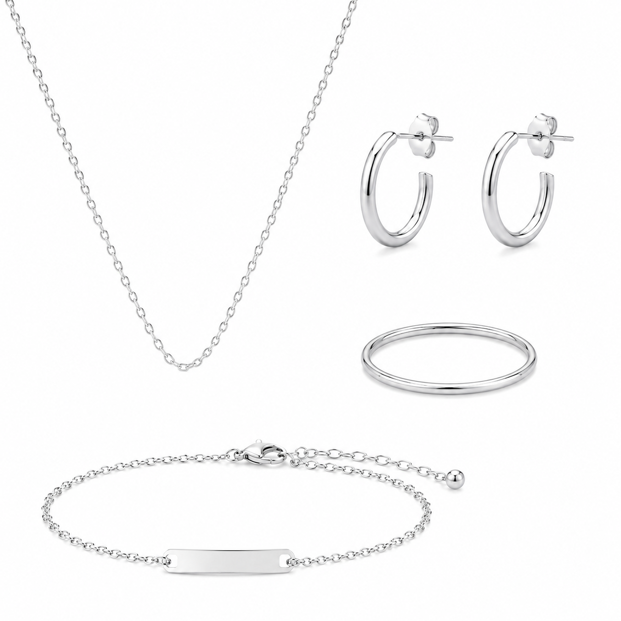 Set Conjunto de Plata 925
